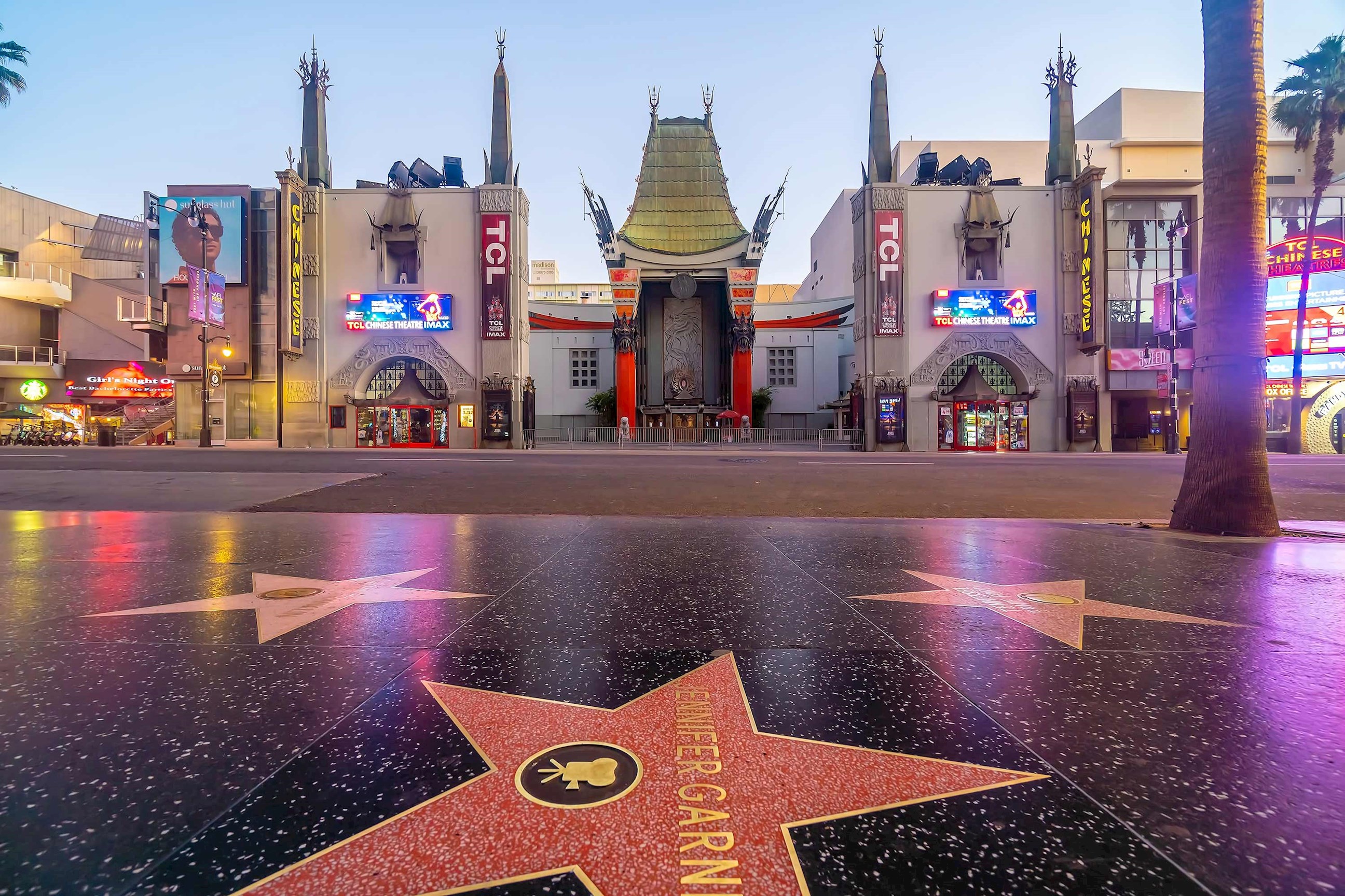 Hollywood Boulevard in Los Angeles, USA