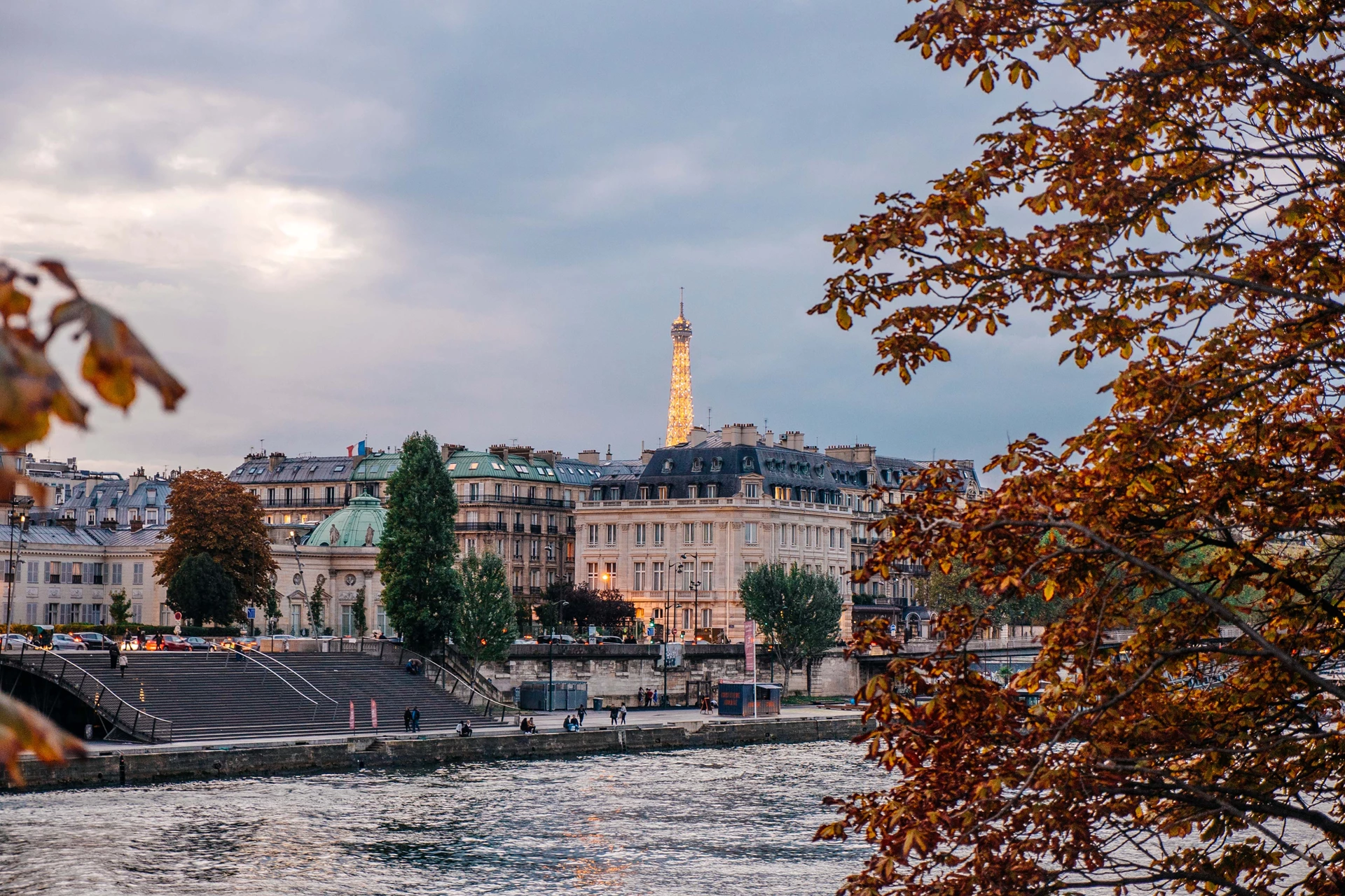 A view of Paris from the river