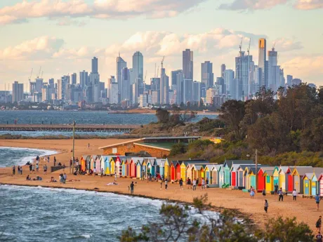 Skyscrapes Beach Melbourne Australia