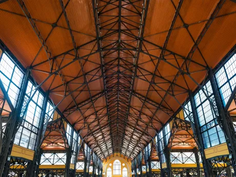 Great Market Hall in Budapest Hungary