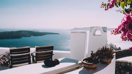 A beautiful view of a Greek sea