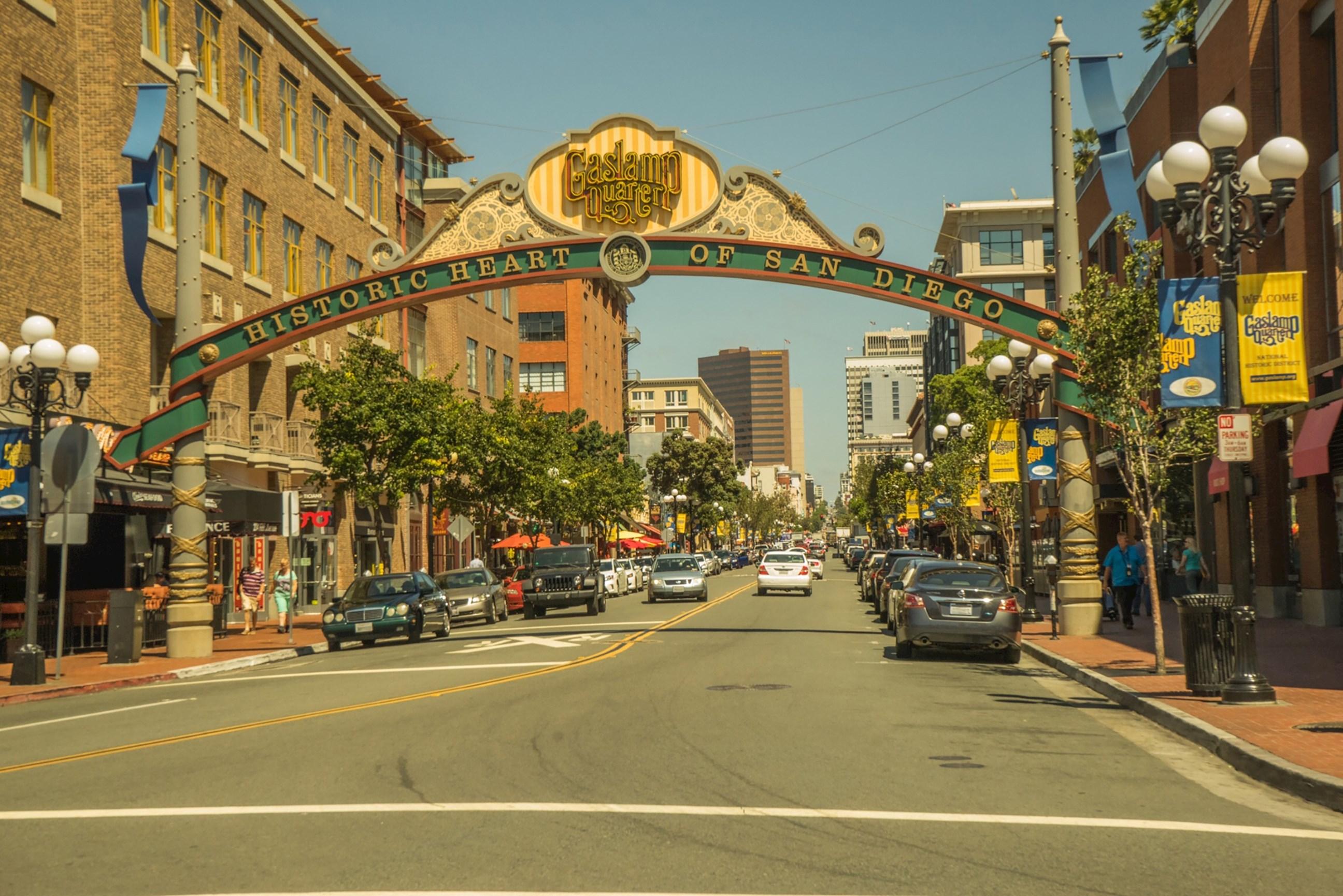 Gaslamp District in San Diego, California