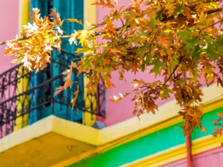 Colourful houses in Caminito in Buenos Aires, Argentina