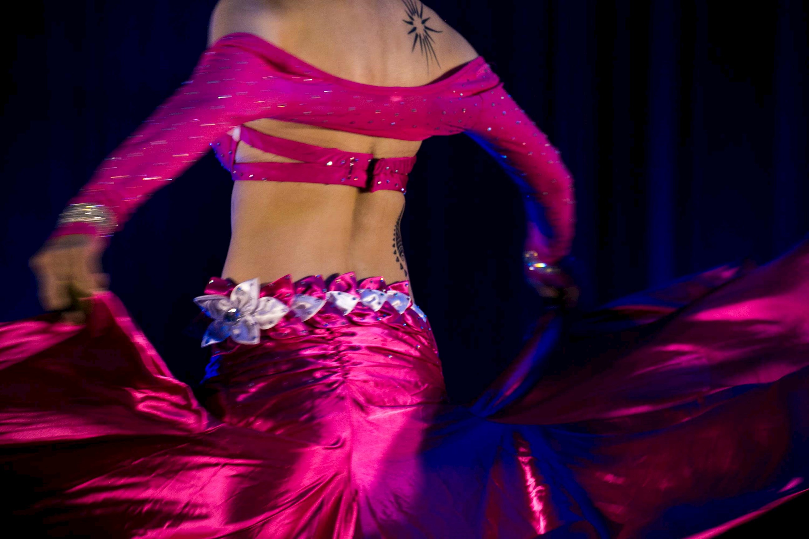 Dinner and belly dancing on the Nile, Egypt