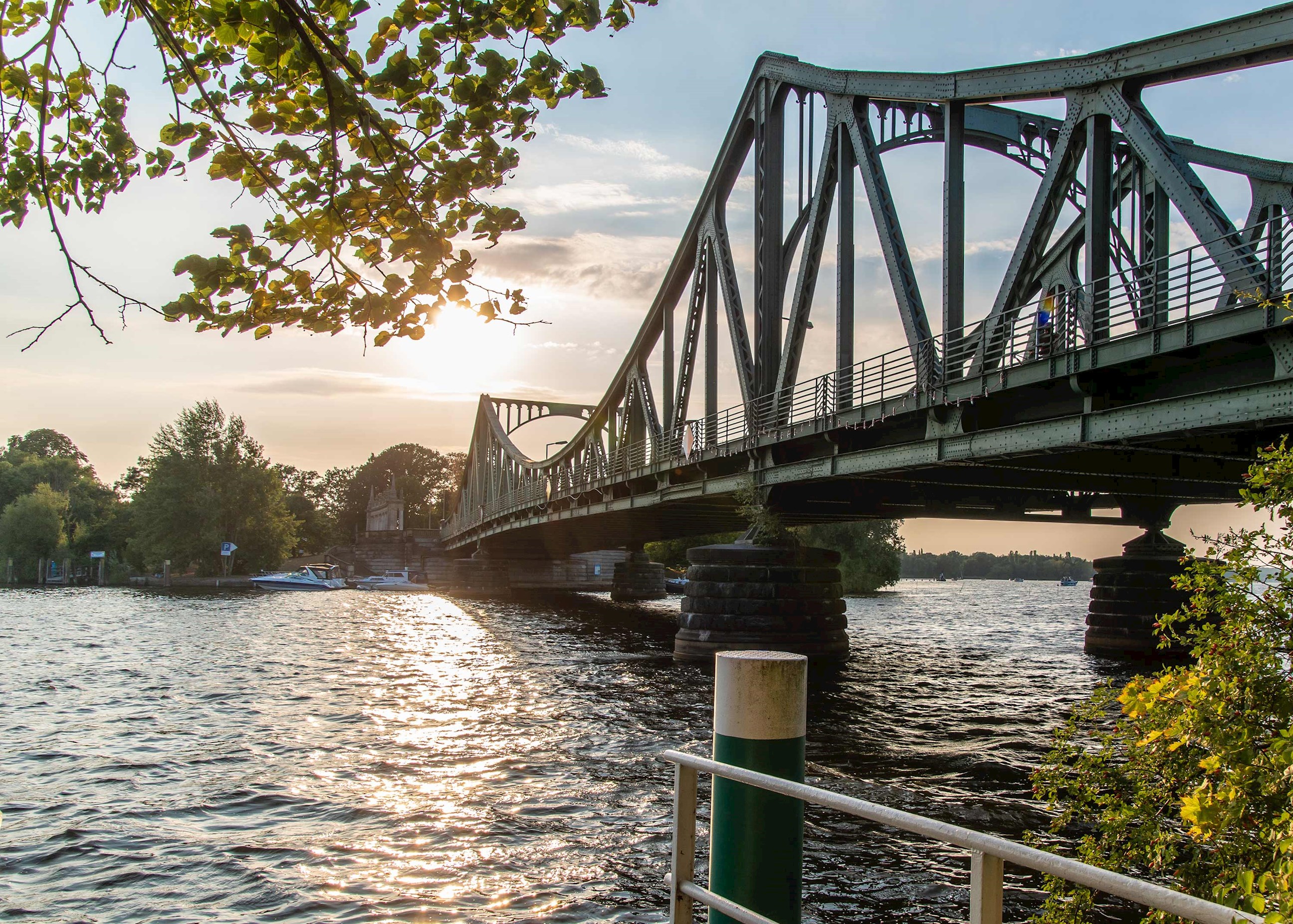 Glienicke Bridge over Havel River in Potsdam, Germany