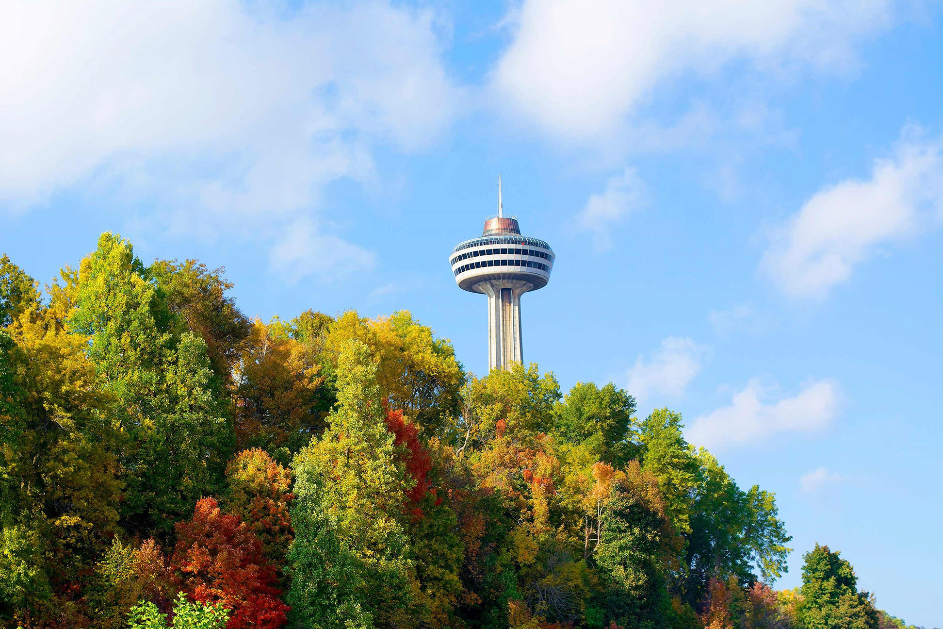 View of Skylon Tower in Niagara Falls, Canada