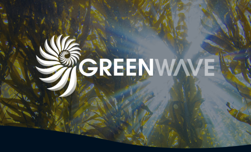'Greenwave' logo over abstract image of foliage