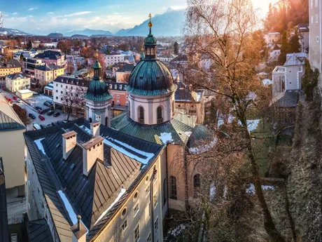 Salzburg St Erhard Cathedral in Austria