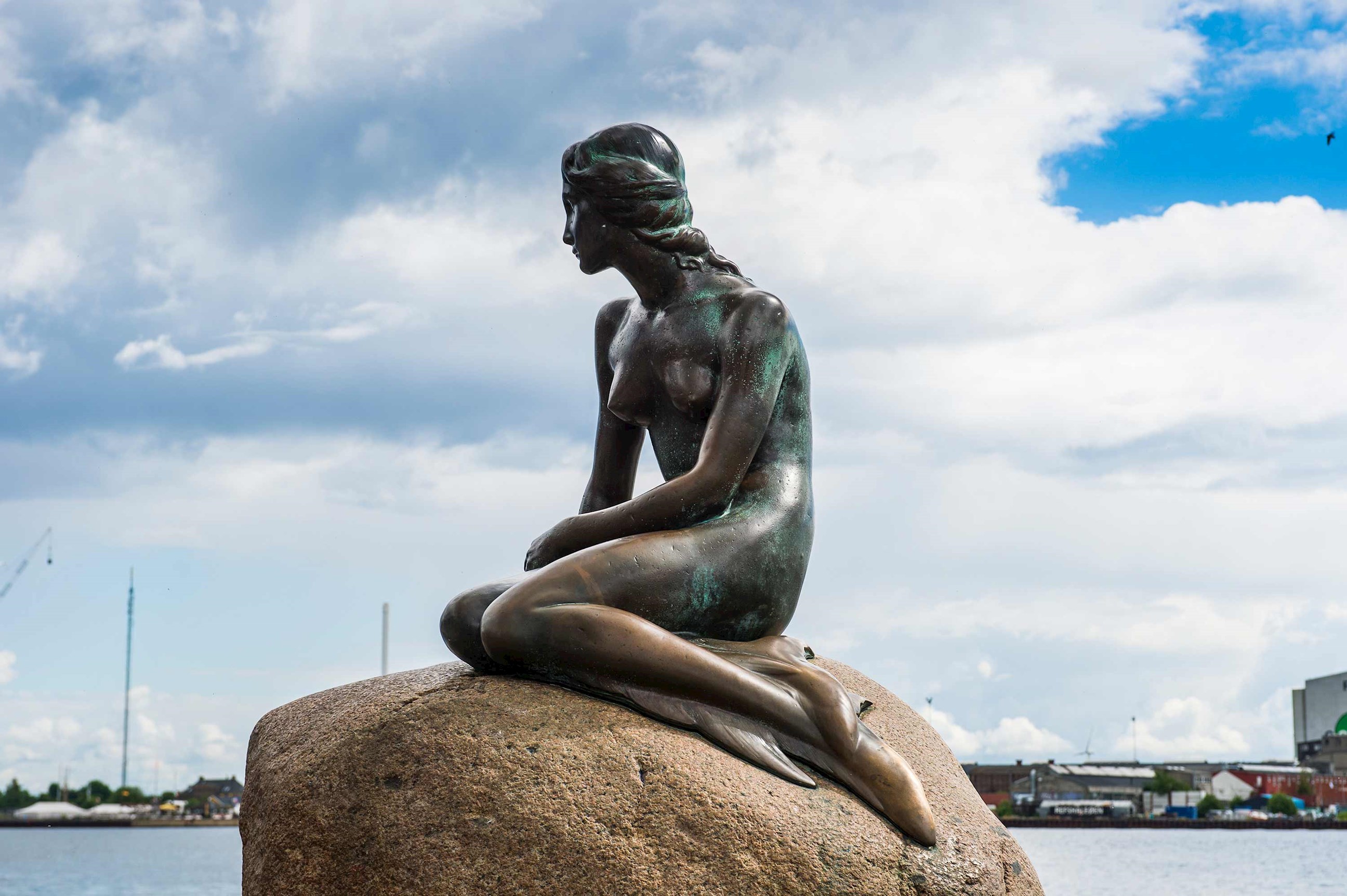 Statue of the Little Mermaid in Copenhagen, Denmark