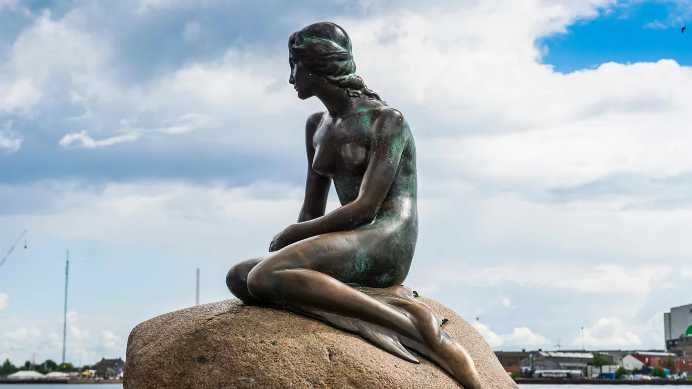 Statue of the Little Mermaid in Copenhagen, Denmark