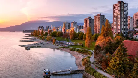 Aquatic Centre Ferry Dock in Vancouver, British Columbia, Canada