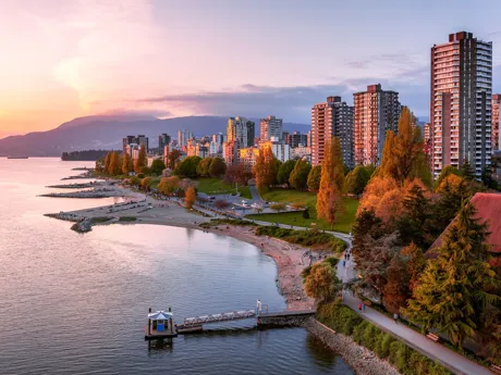 Aquatic Centre Ferry Dock in Vancouver, British Columbia, Canada