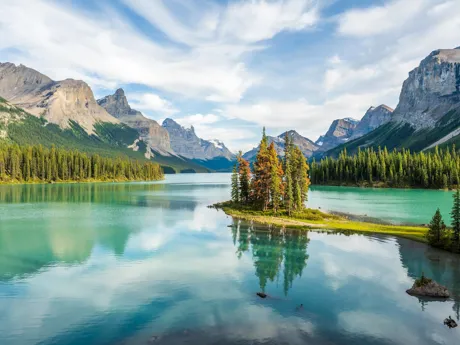 Maligne Lake in Jasper National Park, Canada