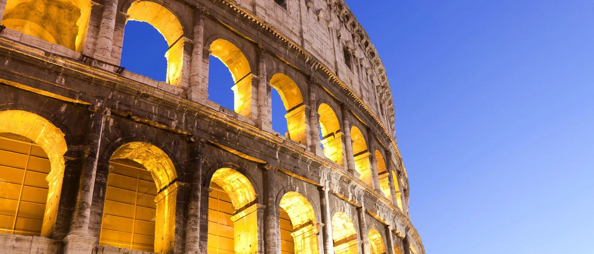 A view of the colosseum in Rome Italy