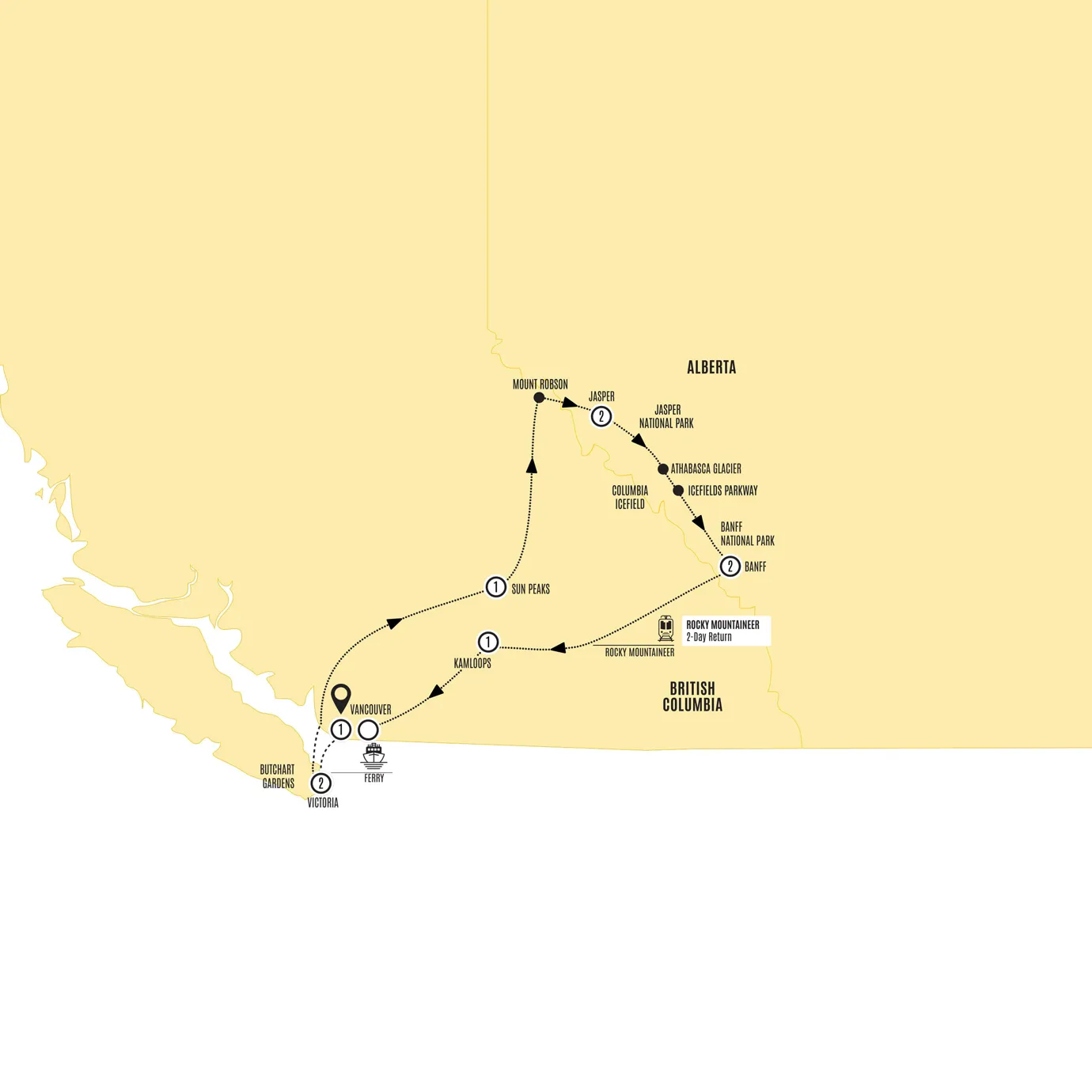 Wonders of the Canadian Rockies with Rocky Mountaineer 2027
