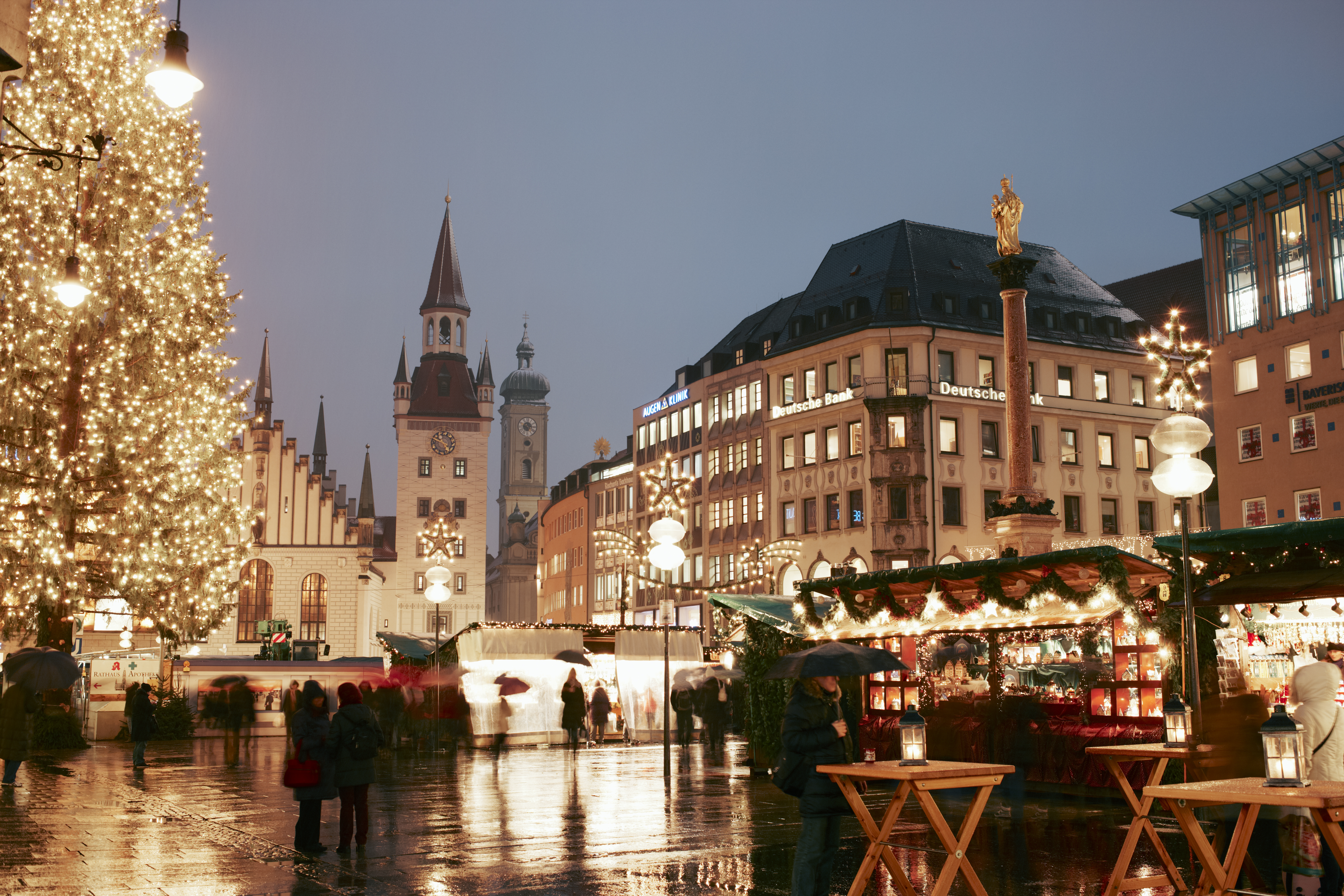 Christmas Market On Marienplatz, Germany