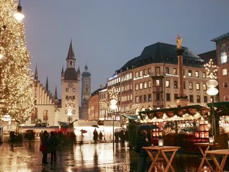 Christmas Market On Marienplatz, Germany
