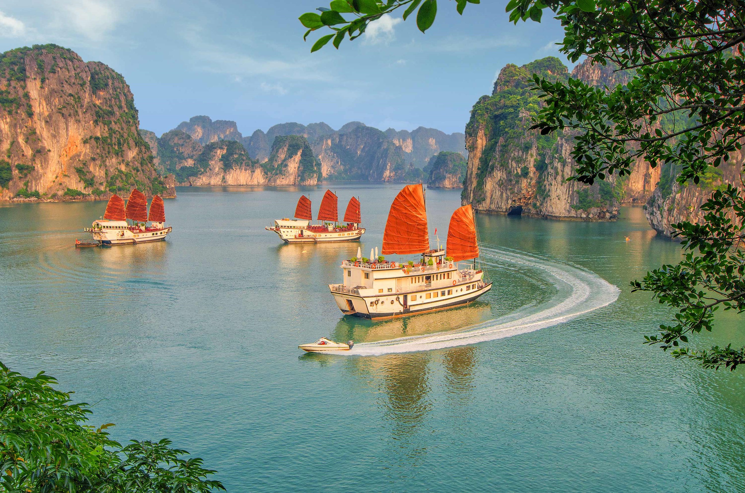 Boats in Halong Bay, Vietnam