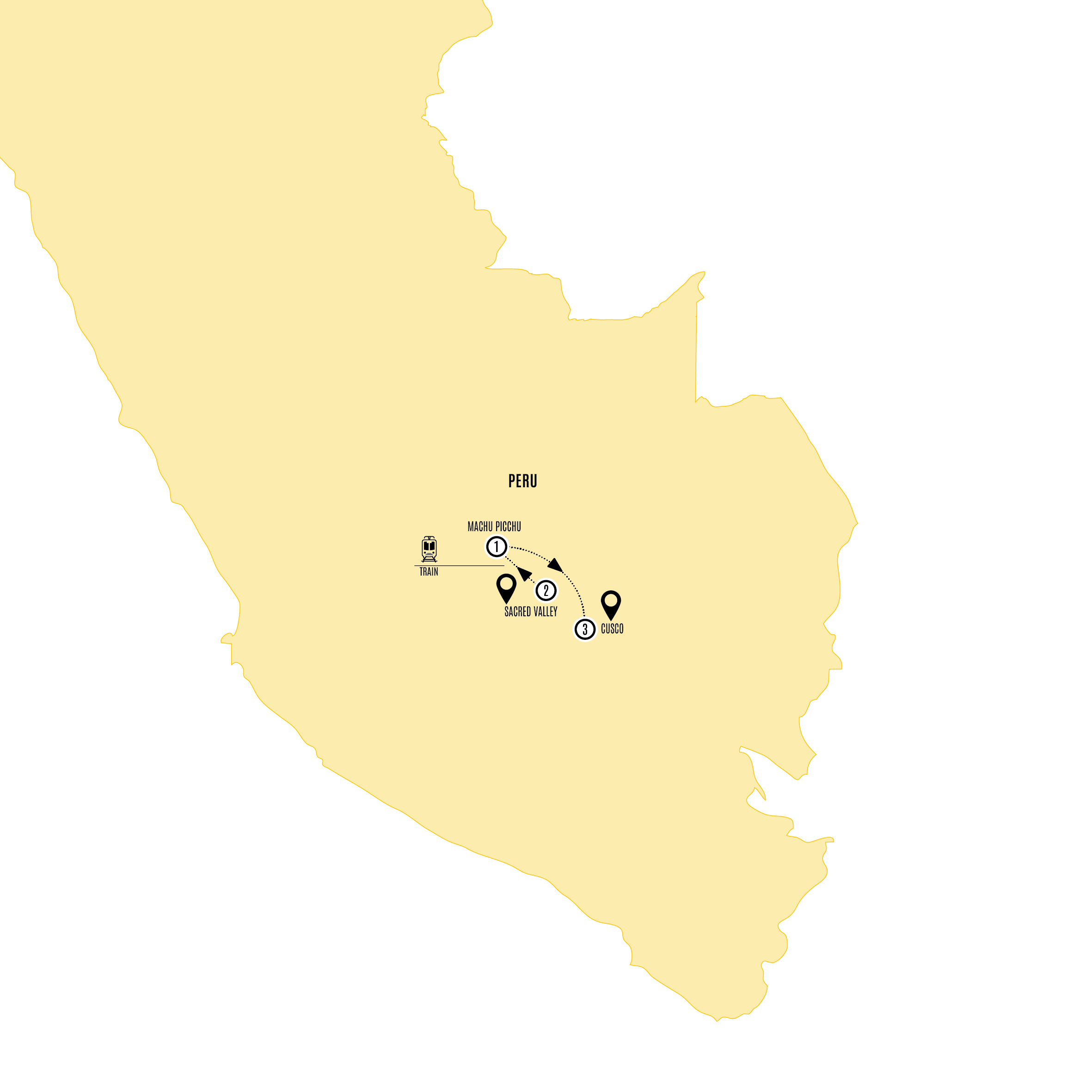 Peru Guided Tour Map 202