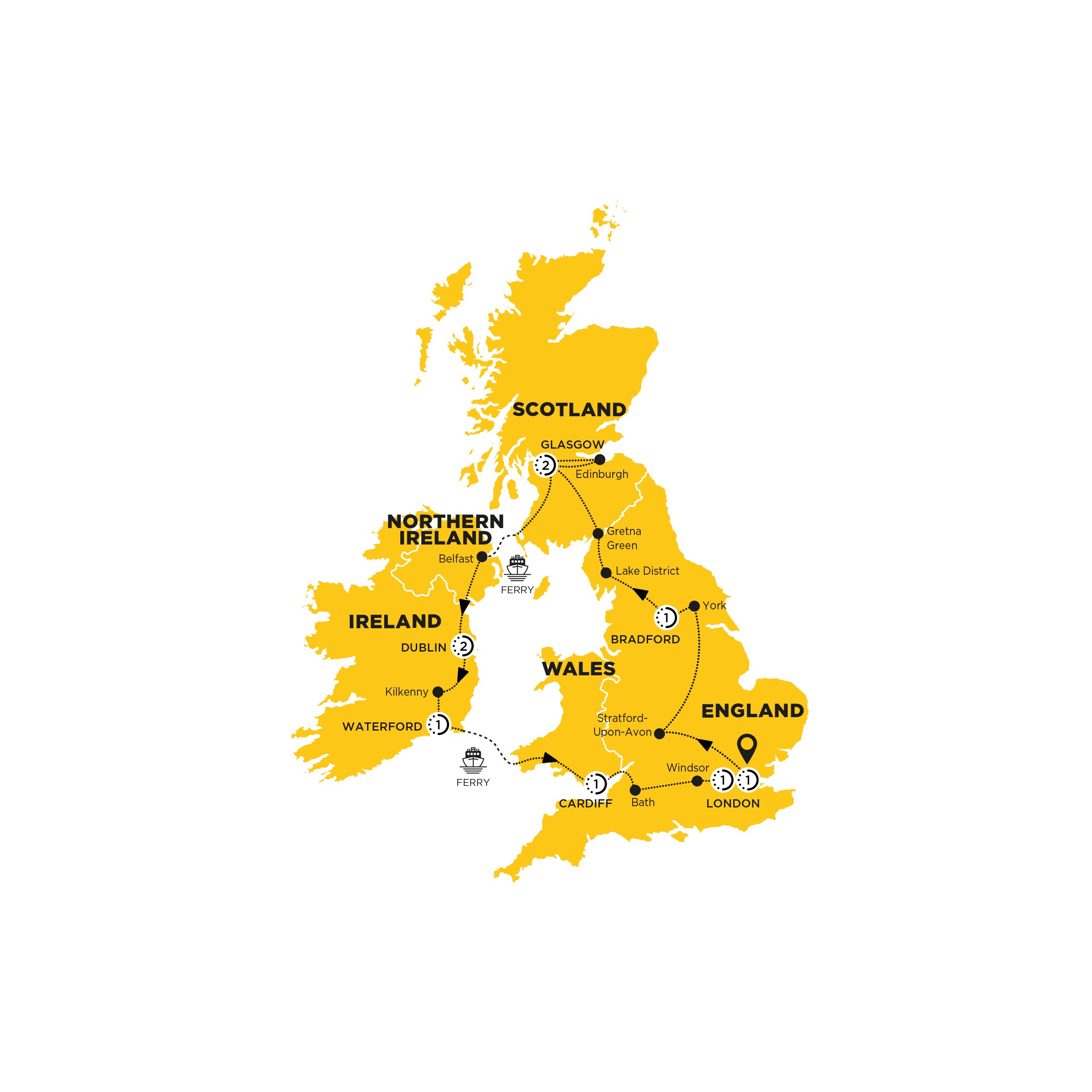 Britain & Ireland Delight UK Budget Tour 2023 Costsaver