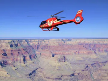 Take a Helicopter ride to the top of Tower butte, Grand Canyon, Arizona, USA
