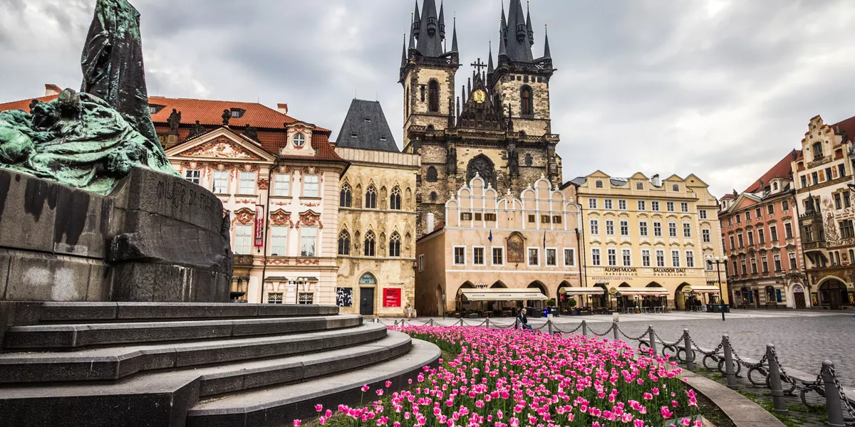 The old town in Prague Czech Republic