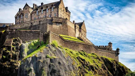 Edinburgh Castle on sunny day, Edinburgh, Scotland