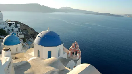 A view of Santorini, Greece