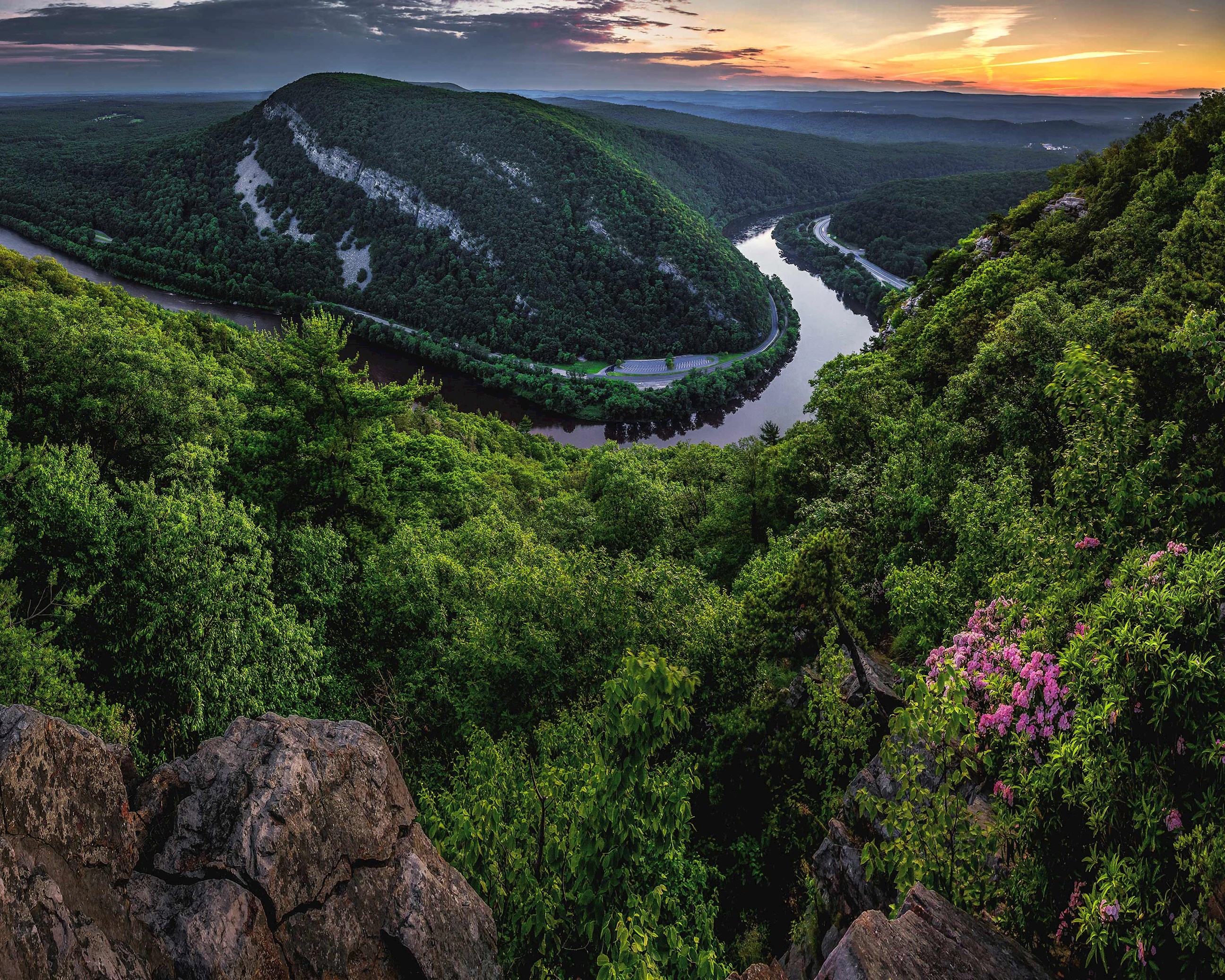 View of Poconos Mountains, USA