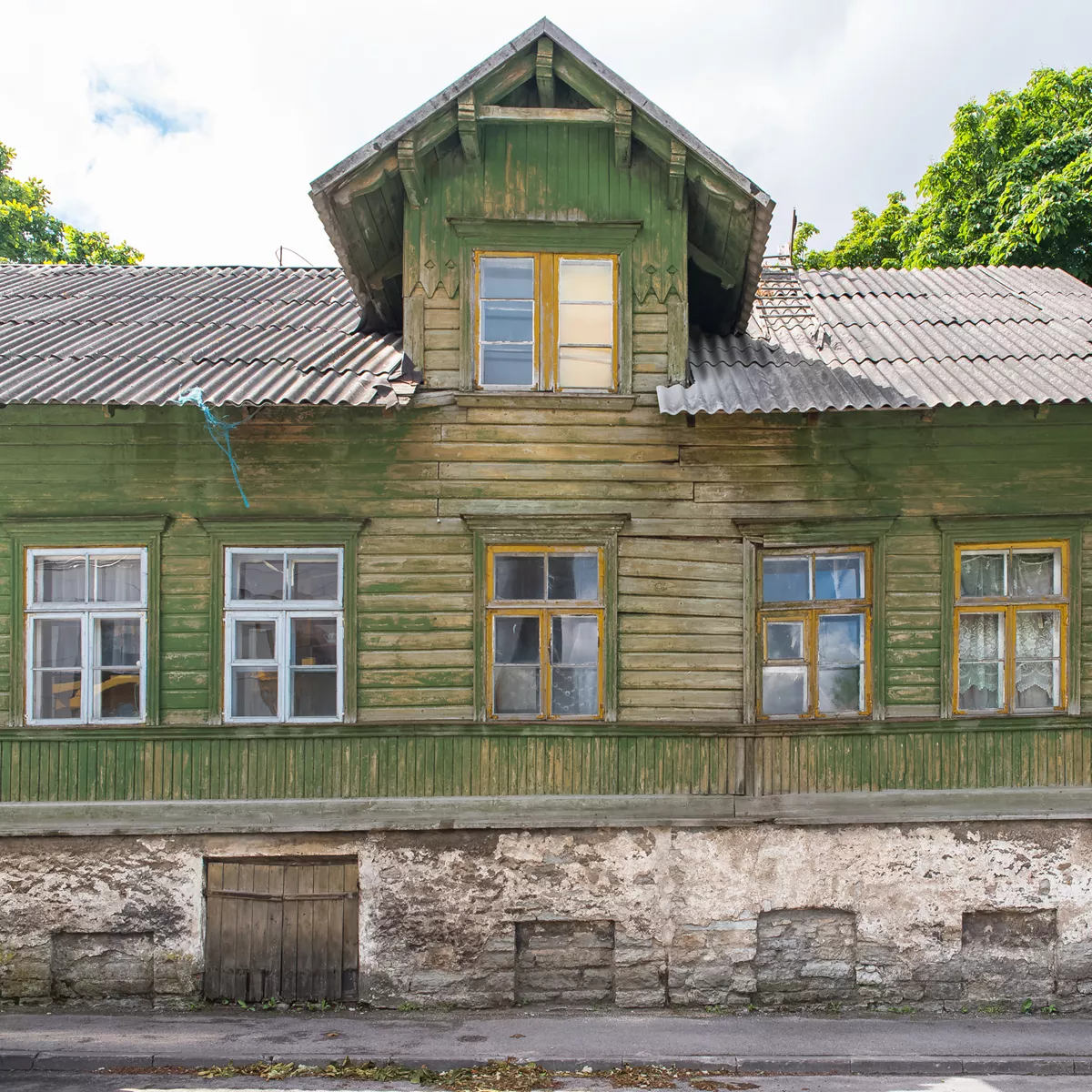 Wooden house in Kalamaja, Tallin, Estonia