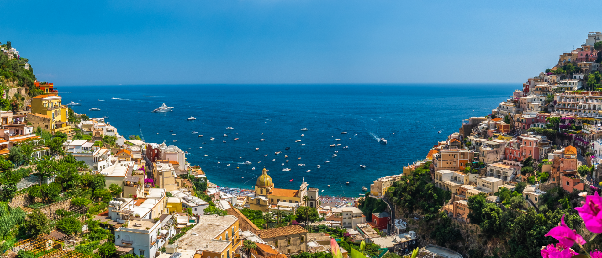 View of a Greek sea with a boat