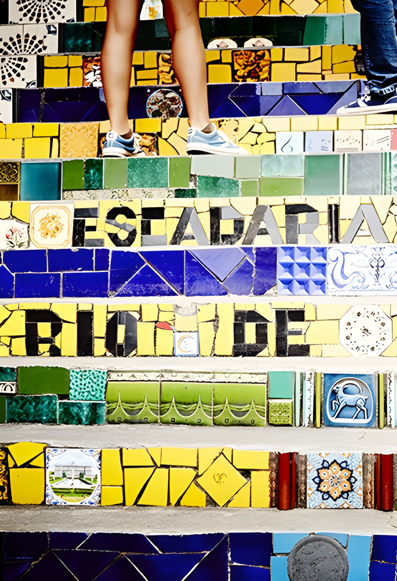 Colorful Brazil steps