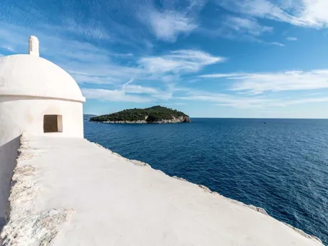 A view of Dubrovnik Island in Croatia