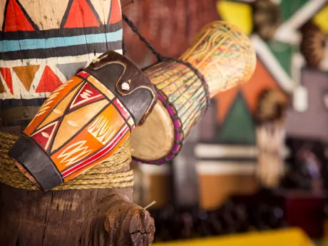Traditional African drums