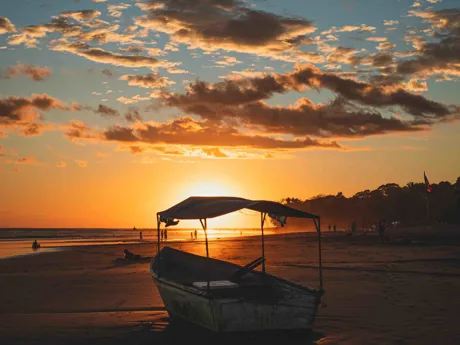 Playa Esterillos Puntarenas Etienne De Lorieux at sunset in Costa Rica