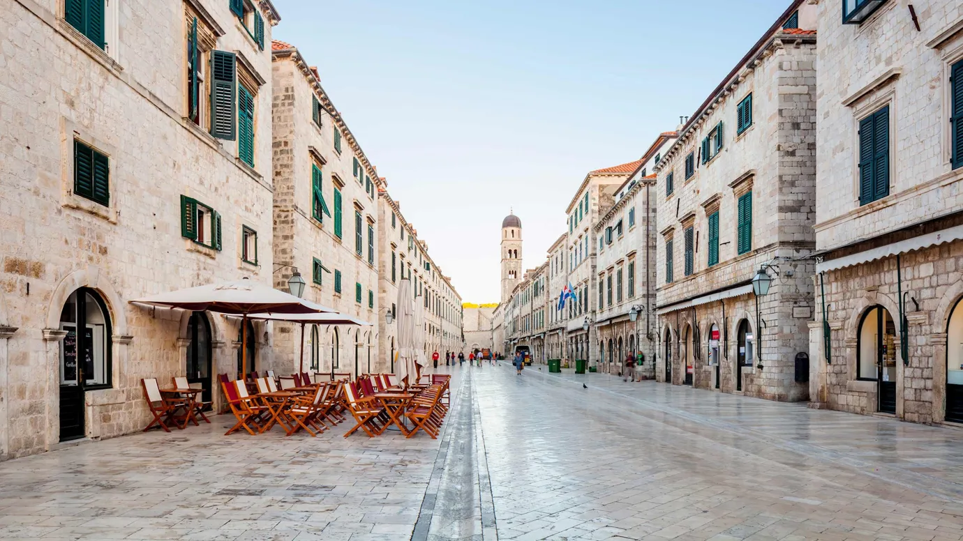 Stradun Street in Dubrovnik, Croatia