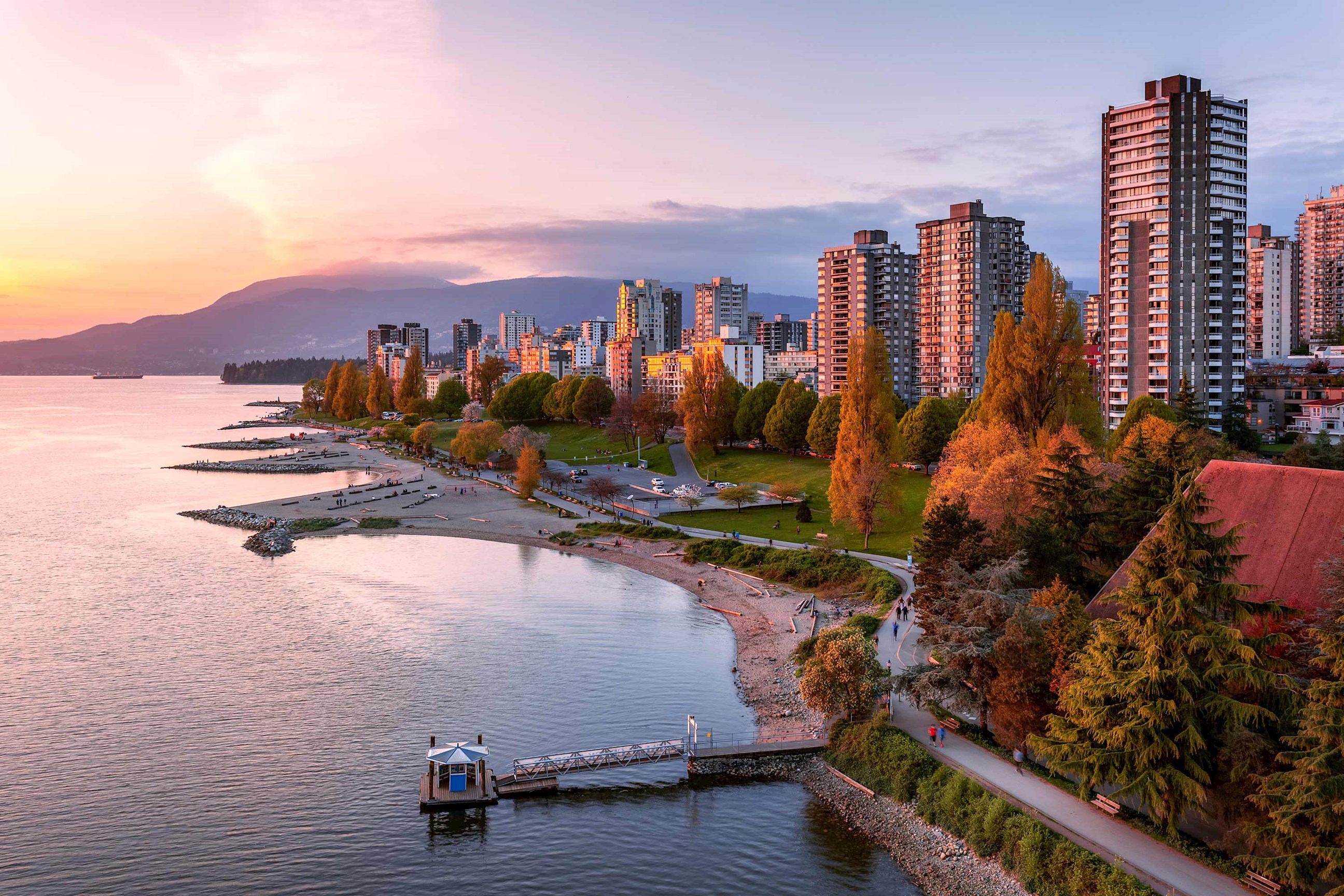 Aquatic Centre Ferry Dock in Vancouver, Canada