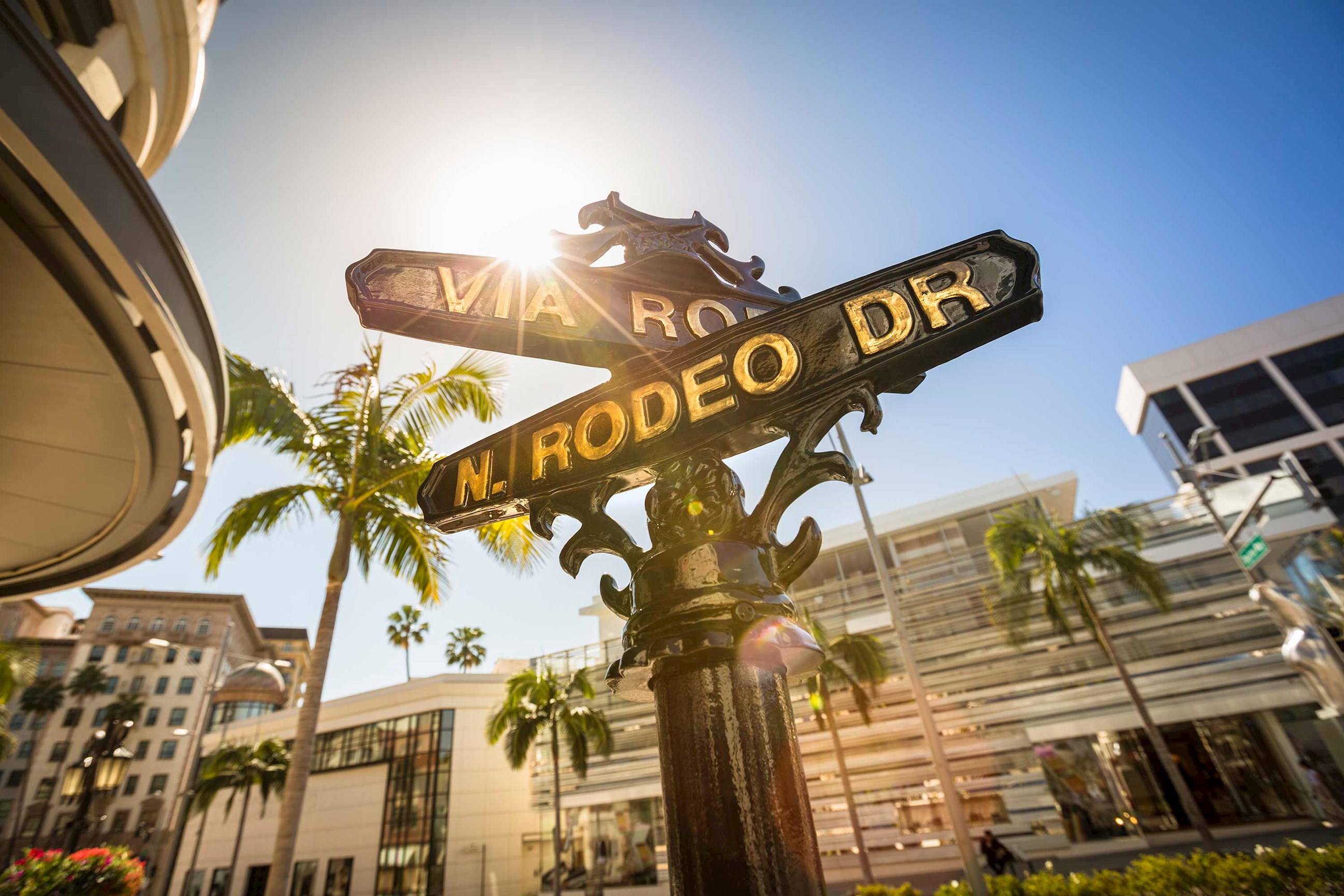 Rodeo Drive Sign in Beverly Hills, USA