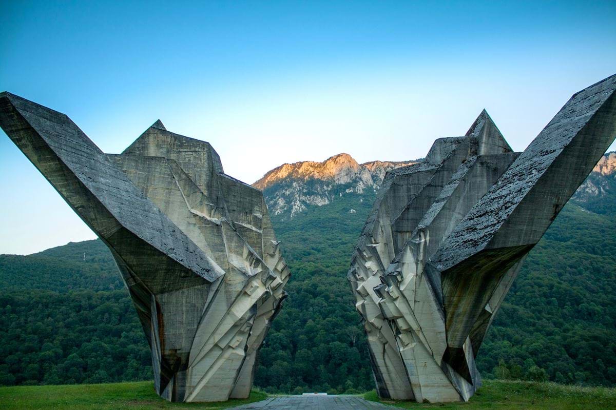 Battle of Sutjeska Memorial Monument in Bosnia