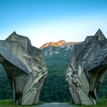 Battle of Sutjeska Memorial Monument in Bosnia