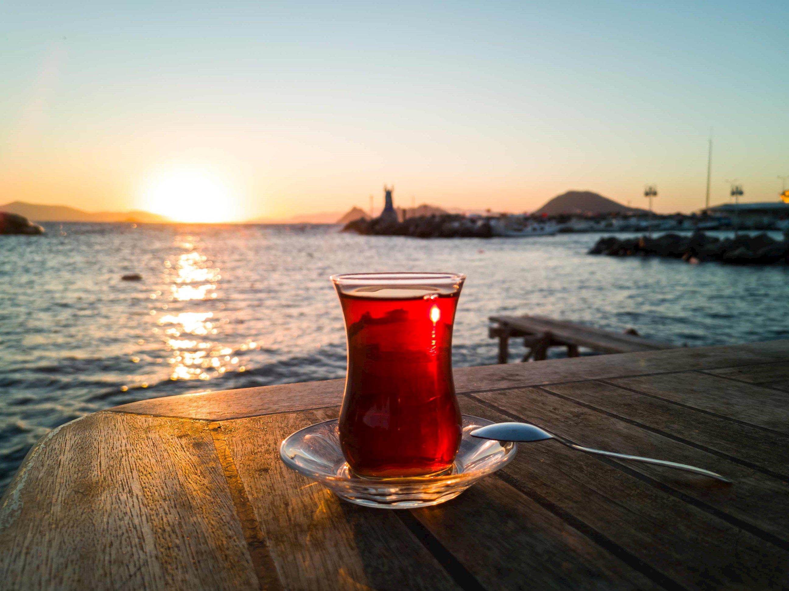 Glass of Tea in Antalya, Turkey