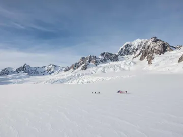 Enjoy a 40-minute scenic mountain flight to Franz Josef Glacier and Mt. Cook, New Zealand