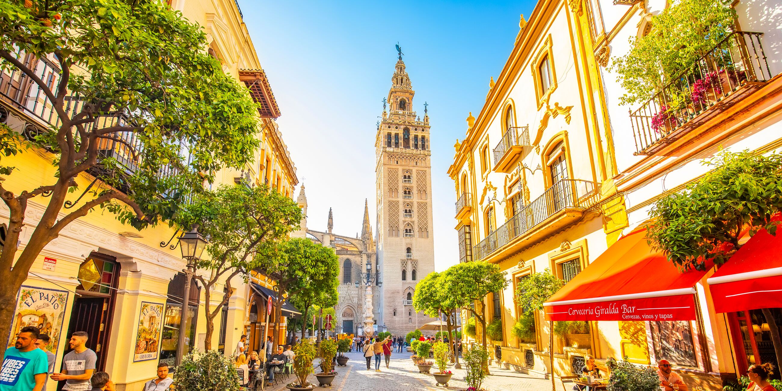 Cathedral And Giralda Tower in Seville, Spain