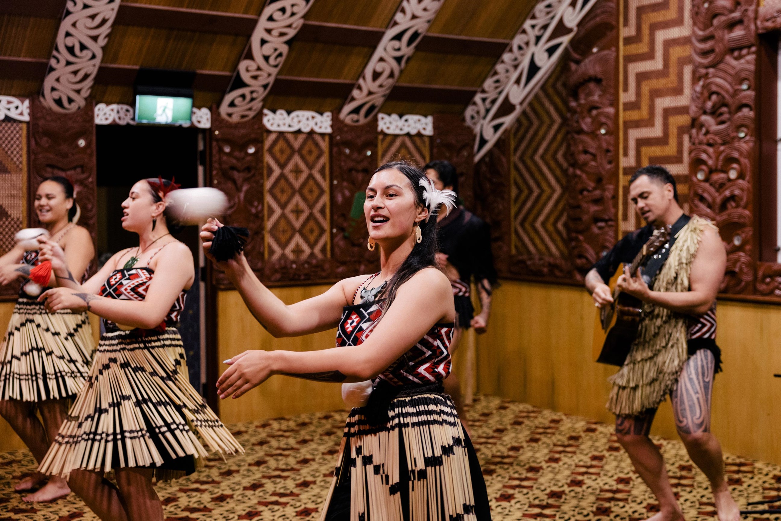Te Puia cultural performance in Rotorua, New Zealand