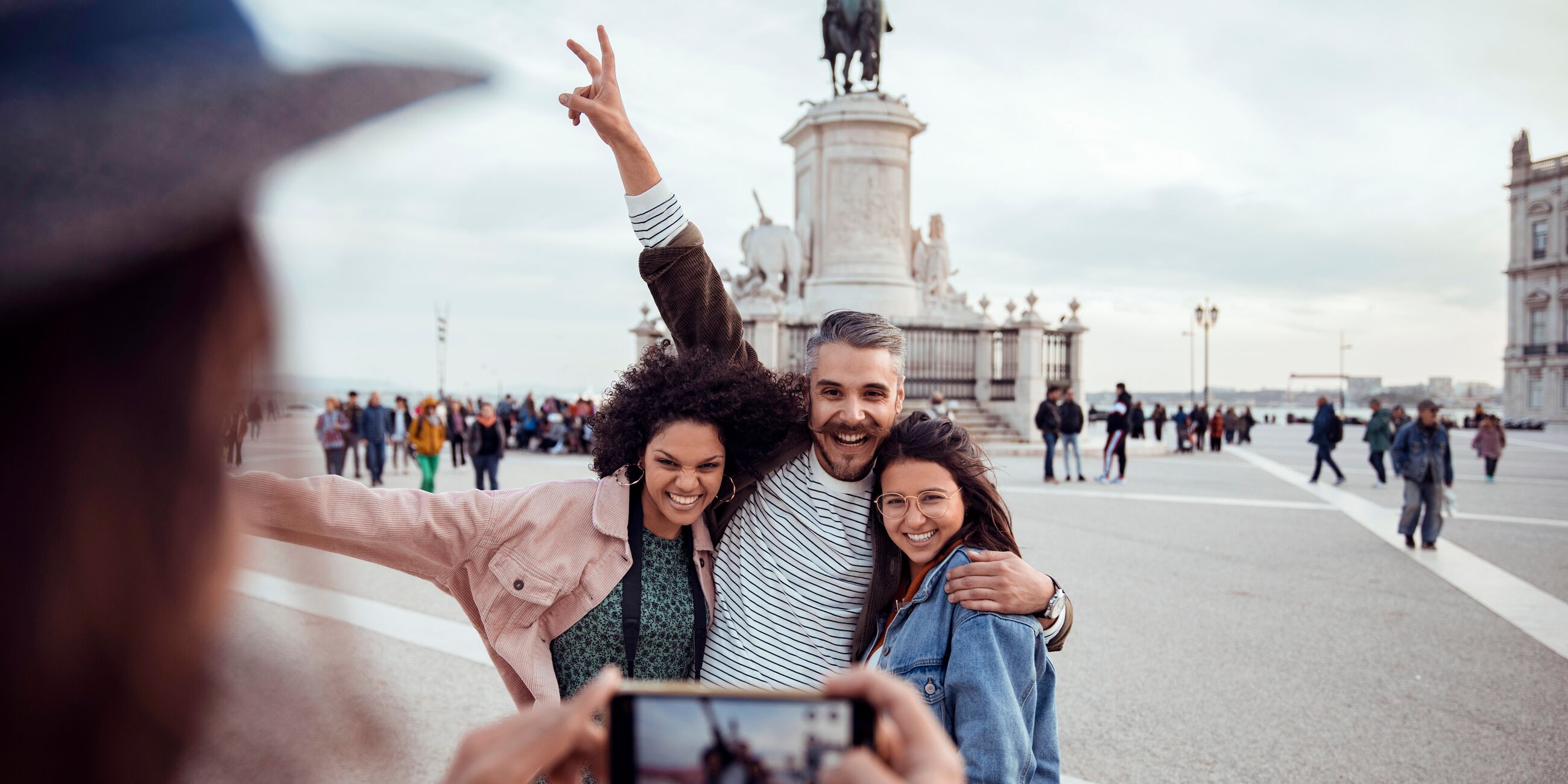 Friends Taking A Selfie