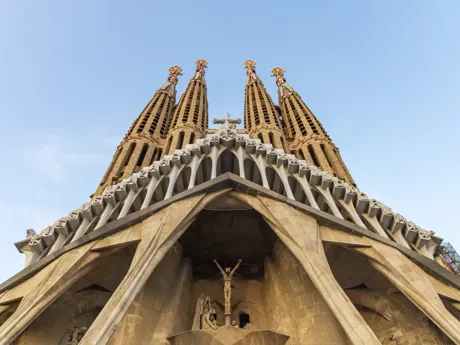 Close up of the Details Of The Incredible Sagrada Familia