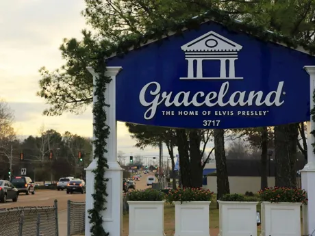 Sign Graceland Memphis USA
