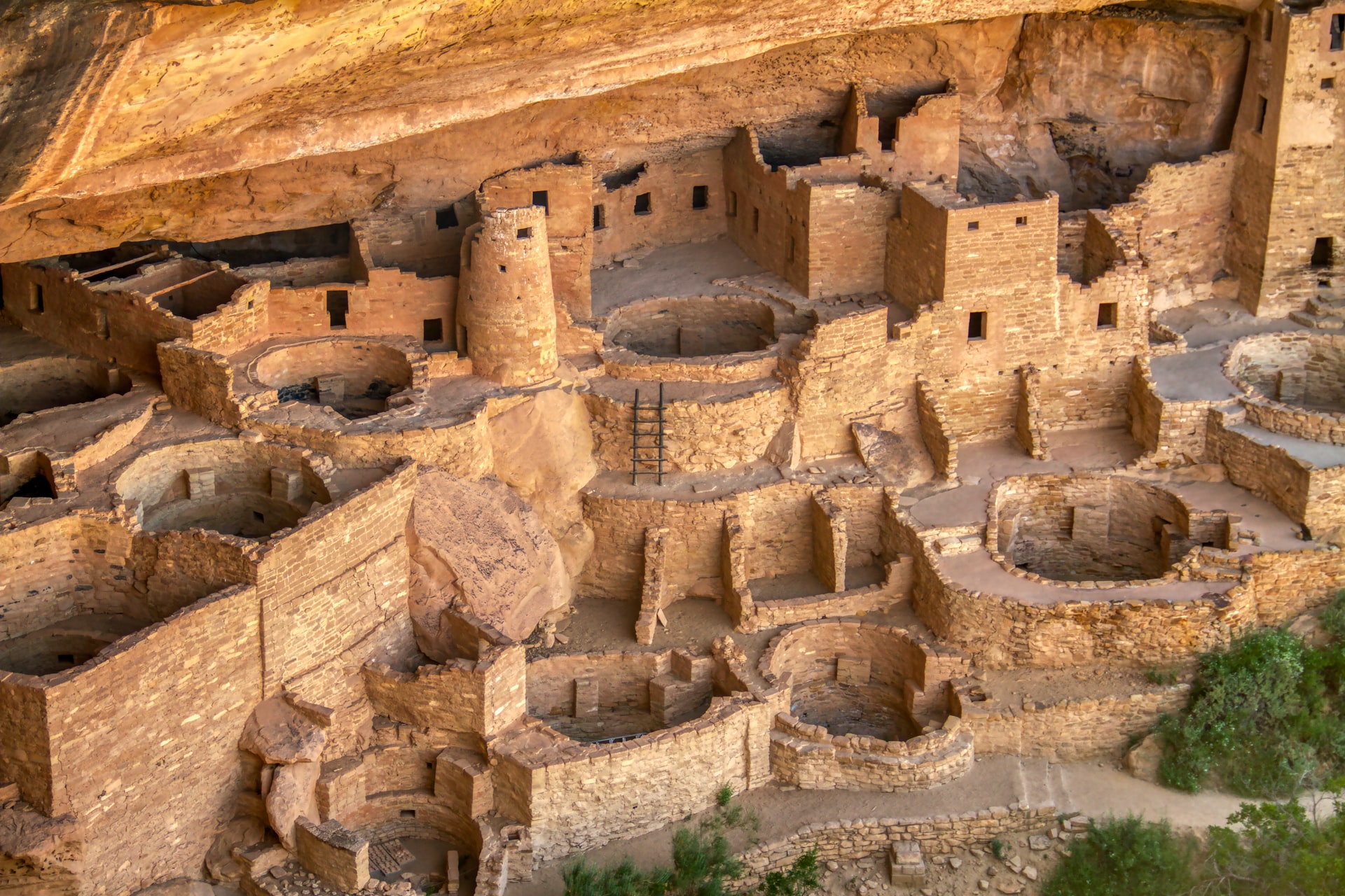well-preserved Ancestral Puebloan cliff dwellings in Mesa Verde National Park in South West Colorado, USA