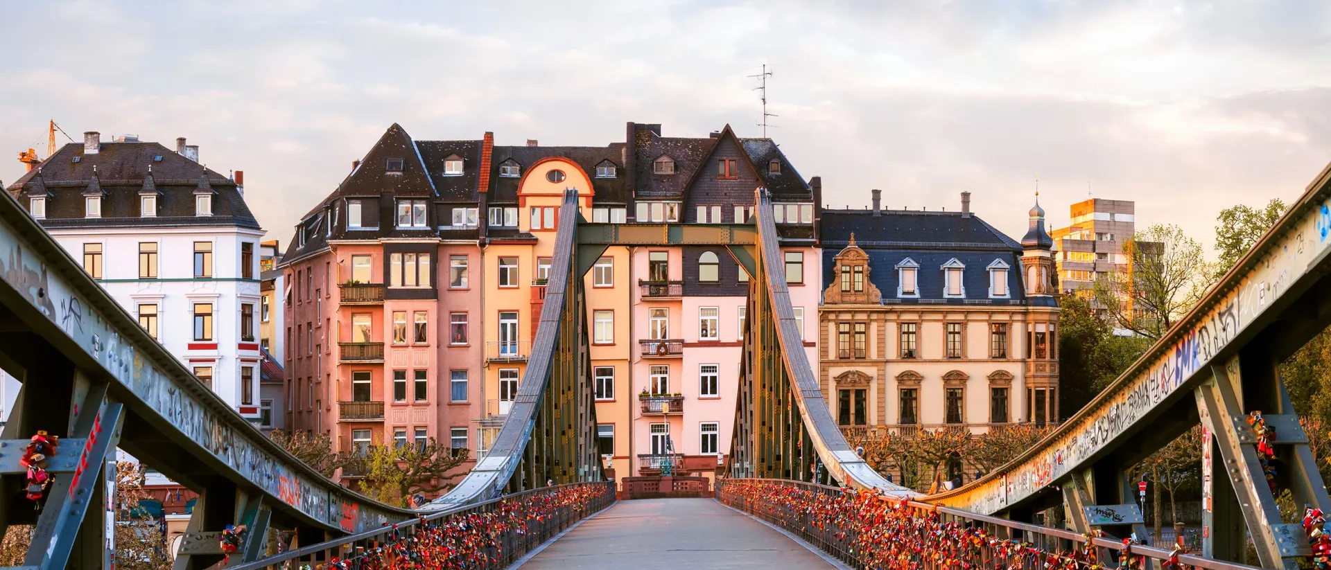 The Eiserner Steg (Iron Bridge), Frankfurt, Germany