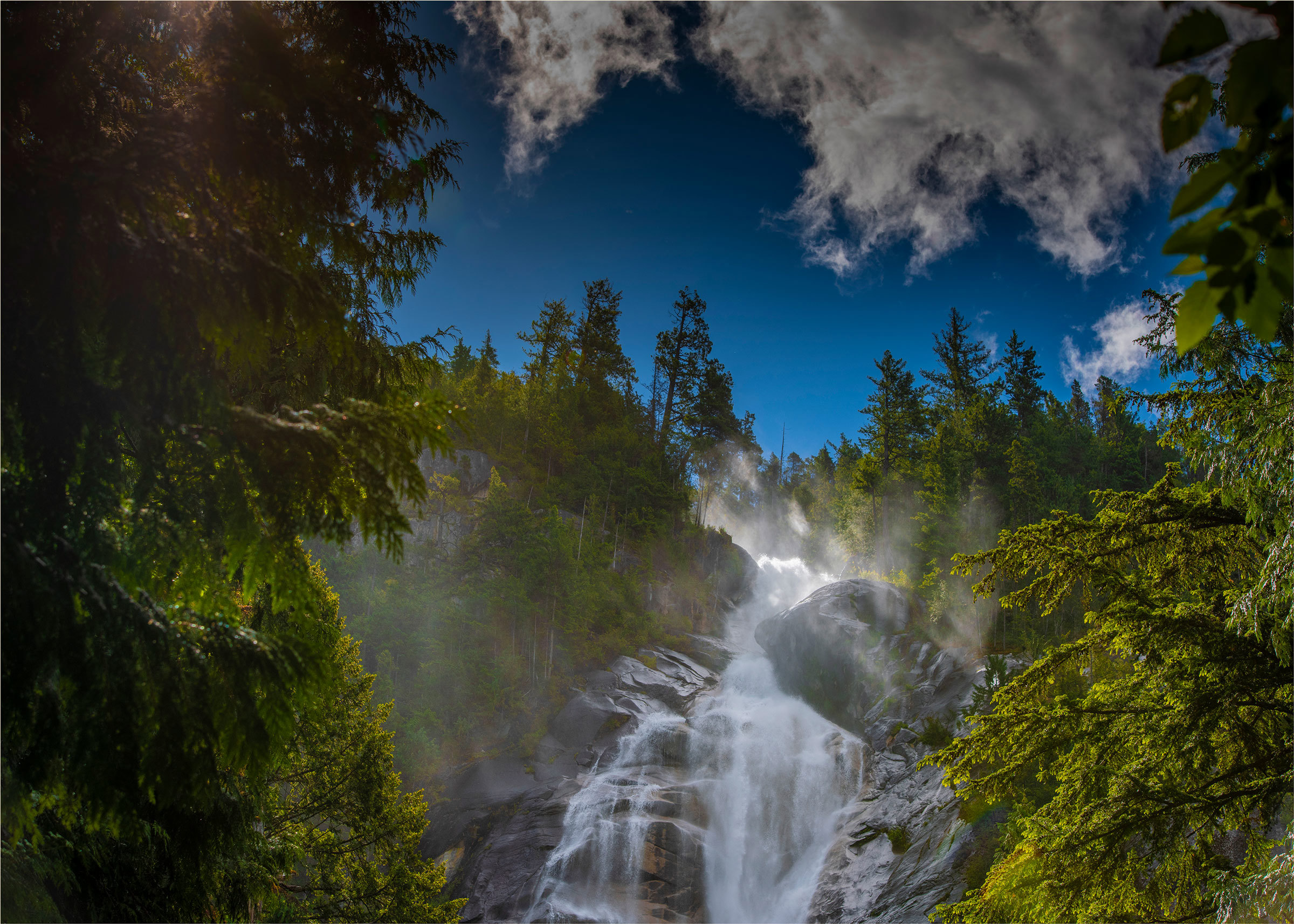 Majestic and beautiful, Shannon falls, Squamish, British Columbia, Canada